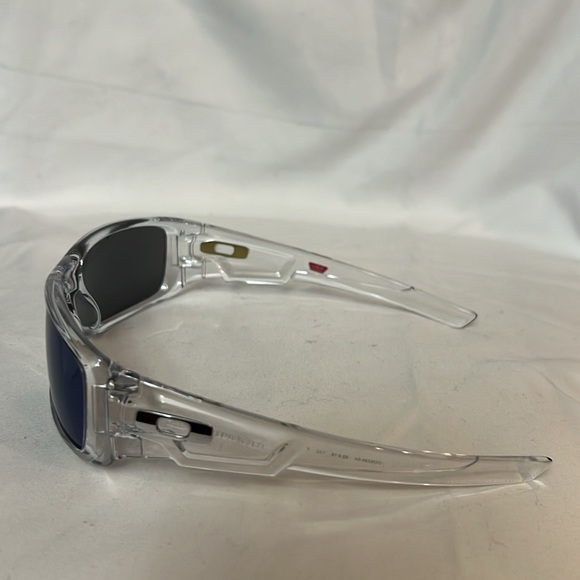 Pre Owned Like New “OAKLEY” CRANKSHAFT Polished Clear Frame Lens Ice Iridium - Picture 4 of 8